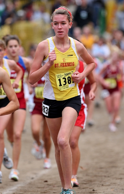 2009 CIF XC Girls D2-058.JPG - 2009 California CIF Cross Country Championships, Woodward Park, Fresno, California